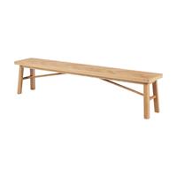 Lisomme Gwen eikenhouten eetkamerbank - Visgraat - B200 x D36 x H45 cm - Naturel