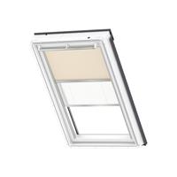 VELUX Duo verduisterend rolgordijn met plissé U04 4556S cappuccino