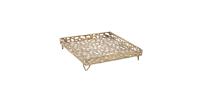 Moreen Vierkant Plateau - 30,5 x 30,5 x 6 cm - Metaal - Goud