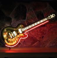 Fiftiesstore Jim Beam Devil's Cut - Gibson Gitaar Neon Verlichting 119 x 45 cm