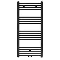 Bewonen Alento handdoekradiator 120x50cm - mat zwart geborsteld