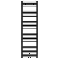 Alento handdoekradiator 180x50cm - mat zwart geborsteld