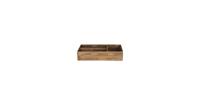 Clayre & Eef Brievenhouder 43*22*9 cm Bruin Hout Rechthoek Postbakje Brievenstandaard