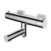 Hotbath Gal GL020CR thermostatische badmengkraan met wegdraaibare omstel uitloop - Chroom