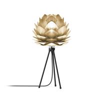 UMAGE Silvia Mini Ø 32 cm - Tafellamp Brushed Brass - Tripod zwart