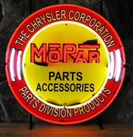 Fiftiesstore Mopar Parts Accessories Neon Verlichting - 60 x 60 cm