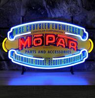 Fiftiesstore Use Chrysler Enigineered Mopar Parts Neon Verlichting - 40 x 70 cm