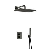 Hotbath Gal IBS40A inbouw doucheset met 2-weg stop-omstel met gl106 - Geborsteld gunmetal PVD