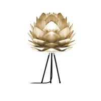 UMAGE Silvia Medium Ø 50 cm - Tafellamp Brushed Brass - Tripod zwart