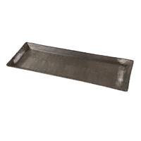 Pearce Rechthoekig Plateau - 50 x 18 x 2,5 cm - Aluminium - Zilver
