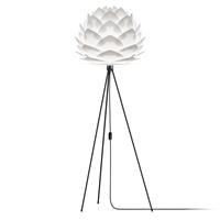 UMAGE Silvia Medium Ø 50 cm - Vloerlamp wit - Tripod zwart