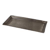 PTMD Pearce Rechthoekig Plateau - 40 x 17 x 2 cm - Aluminium - Zilver