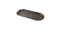 Pearce Ovaal Plateau - 40 x 17 x 1,5 cm - Aluminium - Zilver