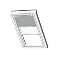 VELUX Duo verduisterend rolgordijn met plissé C04 0705S grijs