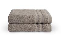 Dry FLWRS Gastendoek Bath Basics Taupe (set 2 stuks) - 30x50 cm