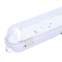 LED Wannenleuchte IP65 60 cm Edelstahlklammern Linkable einzelne Version