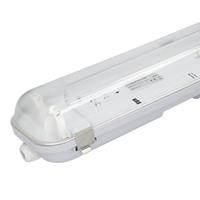 LED TL Armatuur IP65 150 cm RVS Clips Koppelbaar dubbelvoudige uitvoering