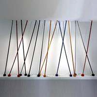 Martinelli Luce Elastica vloerlamp als band, grijs