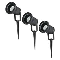 V-TAC Set van 3 aluminium prikspots dimbaar 5 Watt GU10 4000K IP44