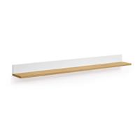 Kave Home Wandplank Abilen Eiken, 120cm - Wit