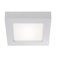 Prios Alette LED plafondlamp, zilver 22,7 cm 18W