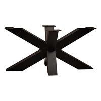 Furniture Legs Europe Zwarte stalen salon matrix hoogte 40 cm en breedte 96 cm (koker 8 x 8)