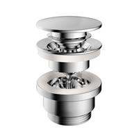 Hotbath Gal P710BGP clickplug met schroef rond - Geborsteld gunmetal PVD