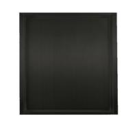 Mueller inbouwnis mat zwart 30x30x7cm RVS