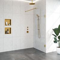 Sanituba Complete Profielloze Inloopdouche 60cm goud geborsteld
