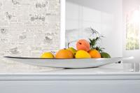 riess-ambiente Schale SILVER LEAF - 60cm silber Aluminium handgearbeitet Deko
