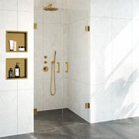 Sanituba Complete Profielloze Pendeldeuren 100cm goud geborsteld