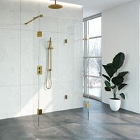 Sanituba Complete Profielloze Inloopdouche Reversed 90x110/30cm goud geborsteld