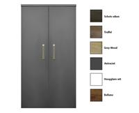 Sanicare kolomkast met luxe chromen greep 67x160x32cm antraciet