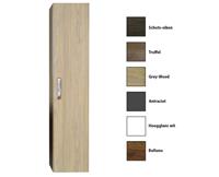 Sanicare kolomkast met luxe chromen greep 33,5x160x32cm grey-wood