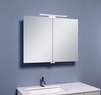 Mueller Basic aluminium spiegelkast 80 met LED verlichting