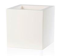 Tischblumentopf aus Harz SCHIO CUBO 25x25 -WEISS - TERAPLAST