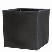 teraplast Schio Cubo-Vase Anthrazit - 25 cm - Anthrazit