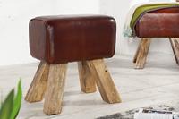 Hocker Bock II 40cm Bruin Echt Koeienhuid - 36268