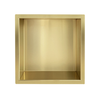 Mueller Gold inbouwnis 30x30x10cm geborsteld messing