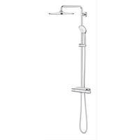 Grohe Euphoria systeem 310 douchesysteem thermostatisch met Euphoria hoofddouche Mono + 110 massage handdouche rond chroom 26075001