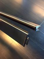 set magneetstrips voor 8mm swingdeur en wand
