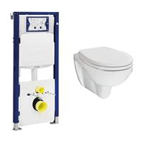 Geberit UP320 toiletset met Mueller Trevi toilet en softclose zitting