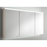 Muebles Ally spiegelkast met verlichting bovenkant 122x66cm licht eiken