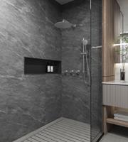 Saniclear Plus inbouw regendouche met 20cm hoofddouche, muurarm en glijstang RVS