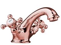 Sapho Antea klassieke wastafelkraan met afvoerplug rose goud