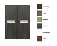 Sanicare kolomkast met inliggende greep 67x90x32cm schots-eiken