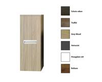 Sanicare kolomkast met inliggende greep 33,5x90x32cm grey-wood