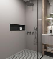 Saniclear Plus inbouw regendouche met 20cm hoofddouche en plafondarm verouderd ijzer