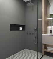 Saniclear Plus inbouw regendouche met 30cm hoofddouche en plafondarm chroom