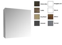 Sanicare Spiegelkast Qlassics Ambiance 60 cm. 1 dubbelzijdige spiegeldeur Belluno-eiken